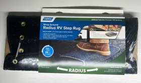42947 Camco Rv Premium Step Rug Radius Wrap Around Turf Material 22 Inch X 23 New Sealed
