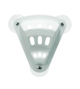 45502 Camco Triple Flag Holder Suction Cup White