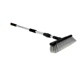 43633 Camco L342c Rv Flow-through Wash Brush With Adjustable Handle/integrated Squeegee