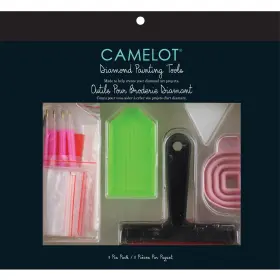 5a002cqk-1gg7s Camelot Fabrics Dots Diamond Painting Art Tools Kit 11/pkg-diamond Tool 11/