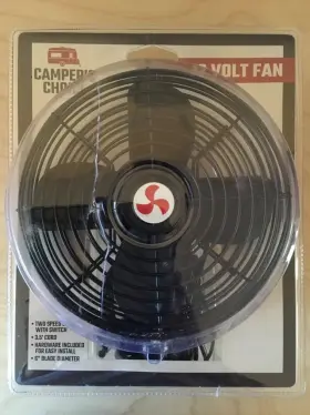 87113 Campers Choice 12 Volt 2 Speed 6 Inch Bladed Fan With Switch New Defects