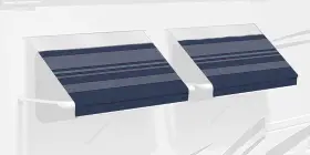 In0657c00 Carefree 740544894658 Sl Xl Premium Indigo 6.5ft Long Rv Camper Complete Window #2