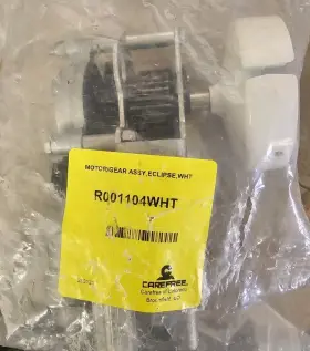 R001104wht Carefree Eclipse White Awning Motor Gear Assembly Rv New Sealed