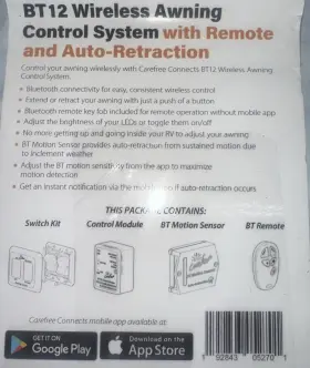 901605 Carefree Rv Connects Bracket Kit With Remote Auto Retraction