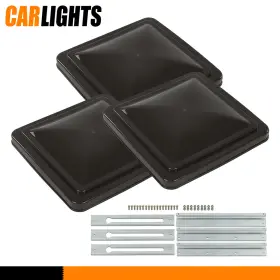 C-02trc0001dsm3 Carlights 14 Inch X14 3 Pack Rv Replacement Roof Vent Cover Smoke Camper Trailer