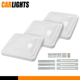 C-02trc0001dwt3 Carlights Fit For Ventline Elixir 14 Inch X14 Roof Vent Cover Camper Rv Trailer 3pcs