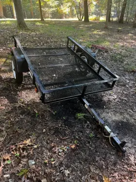 5x8g Carry-on 5x8 Wire Mesh Utility Trailer With Ramp Gate - Lightly Used 5x8g Carry-on 5x8 Wire Mesh Utility Trailer With Ramp Gate - Lightly Used