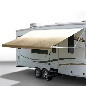 Ze1185213717832201g Cciyu Rv Awning Fabric 20.1 Ft Length Camper Yellow Replacement Shade 8ft 96 Inch #2