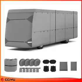 Ze182160ge Cciyu Rv Cover 34ft-38ft Class A Motorhome Windproof And Waterproof Non-woven Fabric