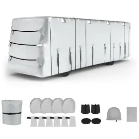 Ze182162ge Cciyu Rv Cover Class A Motorhome Fits 30ft-33ft Windproof Waterproof Oxford Cloth Ze182162ge Cciyu Rv Cover Class A Motorhome Fits 30ft-33ft Windproof Waterproof Oxford Cloth