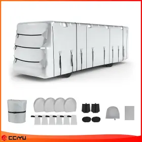 Ze182163ge Cciyu Rv Cover Class A Motorhome Fits 33ft-37ft Windproof Waterproof Oxford Cloth