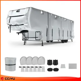 Ze182180ge Cciyu 29 To 33 Foot 5th Wheel Rv Cover Motorhome Travel Trailer Camper Oxford Cloth