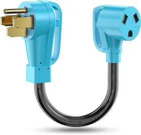 14-50p Circlecord Ac5030 50 Amp To 30 Rv Adapter Cord Nema Male Blue 30a