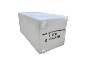 T-1500 Class A Customs 15 Gallon Fresh / Gray Water Holding Tank Storage Food Shower Wash Dish