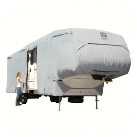 80-319-181001-rt Classic Accessories - Permapro 5th Wheel Trailer Cover Gray