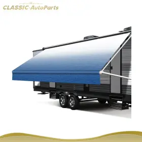 Cl17811ts303 Classic-autoparts 12.1ft 8 Inch Rv Awning Fabric Camper Vinyl Replacement Shade
