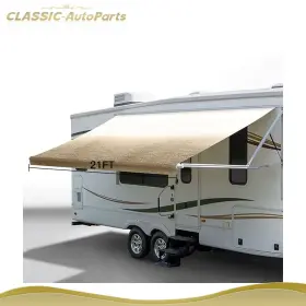 Cl17811ts322 Classic-autoparts 20.1ft 8 Inch Rv Awning Fabric Camper Vinyl Shade