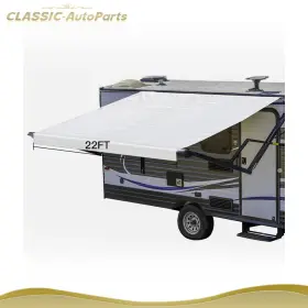 Cl17811ts345 Classic-autoparts 21.1ft 8 Inch Rv Awning Fabric Camper Vinyl Shade