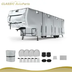 Cl182ts18013 Classic-autoparts Travel Trailer 29ft-33ft Oxford Cloth Rv Camper Cover Waterproof Anti-uv Sheild