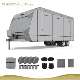 Cl182ts18710 Classic-autoparts 27ft-30ft Non-woven Fabric Travel Trailer Rv Camper Cover Waterproof Breathable