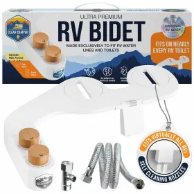Clean Camper 860009885349 Rv Bidet With Selfcleaning Dual Nozzles Nonelectric Easy Install