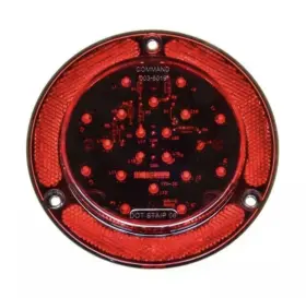 003-6019r Command Electronics New Round Surface Mount 20 Led Stop-tail-turn Light
