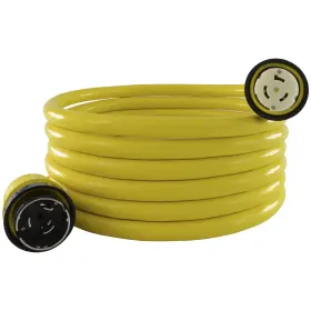 Conntek 883943002771 50 Amp 125v Marine Shore Power 3 Wires Cord Threaded Ring Yellow 50-feet Conntek 883943002771 50 Amp 125v Marine Shore Power 3 Wires Cord Threaded Ring Yellow 50-feet