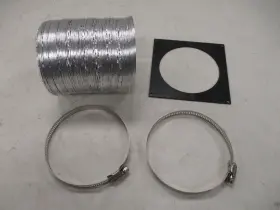 De-1350b Contoure Dryer Vent Kit Silver And Black Rv Camper De-1350b Contoure Dryer Vent Kit Silver And Black Rv Camper