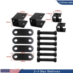 Ot00799 Cotexas Fit Double Eye Springs 1-3/4 Inch Wide Single Axle Trailer Spring Hanger Set