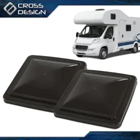 Ht-02trc0001dsm2 Crossdesign Smoke 14 Inch X14 Replacement Roof Vent Lid Cover Camper Rv Trailer Ventline 2pcs Ht-02trc0001dsm2 Crossdesign Smoke 14 Inch X14 Replacement Roof Vent Lid Cover Camper Rv Trailer Ventline 2pcs