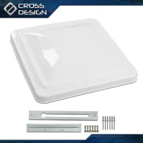 Ht-02trc0001dwt1 Crossdesign 14 Inch X14 Roof Vent Cover Camper Rv Trailer Ventline White Fit For Elixir Ht-02trc0001dwt1 Crossdesign 14 Inch X14 Roof Vent Cover Camper Rv Trailer Ventline White Fit For Elixir
