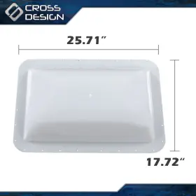 Ht-02trc0003awt Crossdesign 14 Inch X 22 White Rv Skylight Cover Camper Truck Trailer Food #3