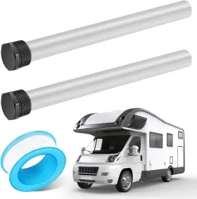 Ym-mb21-02 Crssbrohip 2 Pcs Rv Water Heater Anode Rod For Hot Suburban Silver Ym-mb21-02 Crssbrohip 2 Pcs Rv Water Heater Anode Rod For Hot Suburban Silver