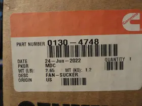 130-4748 Cummins Onan Rv Generator Sucker Fan Oem For 10 000 And 12 500 Watt Model