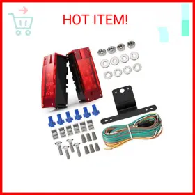 Czc Auto 611434029170 12v Led Low Profile Submersible Rectangular Trailer Light Kit Tail Stop Czc Auto 611434029170 12v Led Low Profile Submersible Rectangular Trailer Light Kit Tail Stop