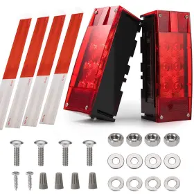 Czc Auto 611434030213 2pcs 12v Led Submersible Low Profile Rectangular Trailer Lights 4 Czc Auto 611434030213 2pcs 12v Led Submersible Low Profile Rectangular Trailer Lights 4