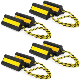 Jia-datanly-16391 Datanly 4 Pair Heavy Duty Wheel Chocks For Rv Trailer Rubber Stoppers Dual Ch Jia-datanly-16391 Datanly 4 Pair Heavy Duty Wheel Chocks For Rv Trailer Rubber Stoppers Dual Ch