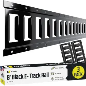 1020452 Dc Cargo Mall 8ft E Track Rail Kit 3 Pack 2000 Lb Tie Down