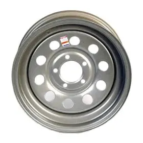 17-232 Dexstar - 15 X 6 Inch Jj Silver Modular Trailer Wheel 5-4.5 Bolt -3.19 Pilot