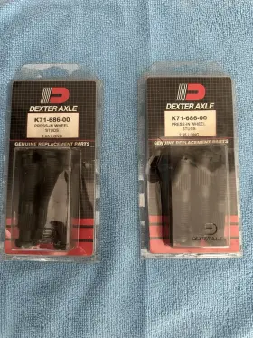K71-686-00 Dexter Axle Genuine Press In Wheel Studs Lot Of 12 K71-686-00 Dexter Axle Genuine Press In Wheel Studs Lot Of 12