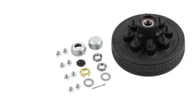 K08-219-2g Dexter Complete Pregreased Hub Drum 7k Capacity 8 On 6.5 Inch Bolt Pattern 9/16 Stud