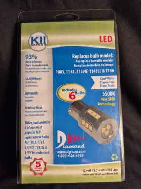 Dg526236vp Diamond Group Valterra 6 Pk - Led Bulbs For 1003 1141 1139if 1156 Nos Sealed