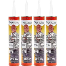 501lsw-1 Dicor 6598 4-pack Self Leveling Lap Sealant White Camper Roof Repair