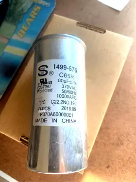1801419 Dometic / Penquin Oem A/c Capacitor 55/15uf - 370v Ac