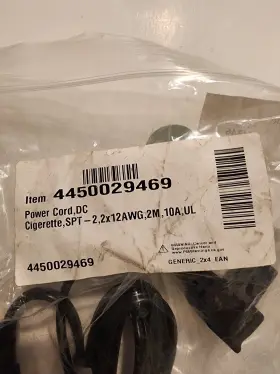 43450029469 Dometic Cfx28-65dz Portable Refrigerator/freezer Dc Power Cord-part#4450029469
