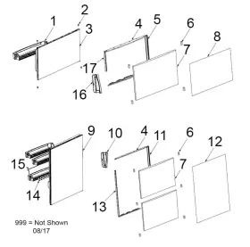 4450018323 Dometic Dmr 702 Door Handle #2 #3
