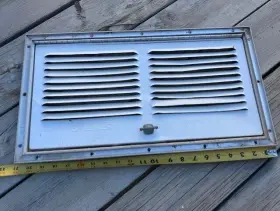 8030211322 Dometic Used Lower Exterior Refrigerator Vent White Vintage Rm183