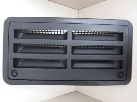 3109492.004 Dometic 9108554347 20 Inch Fridge Side Vent Assembly Black Rv Motorhome