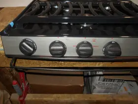 Ca-35bpsnau Dometic Black Slide-in 3 Burner Piezo Cooktop Free Shipping 6 #2