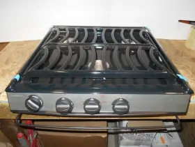 Ca-35bpsnau Dometic Black Slide-in 3 Burner Piezo Cooktop Free Shipping 6
